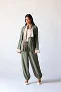 Two Toned Set in Olive