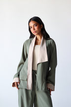 Two Toned Set in Olive