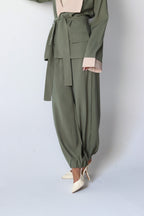 Two Toned Set in Olive