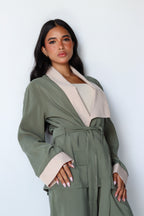 Two Toned Set in Olive