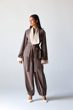 Two Toned Set in Taupe Brown