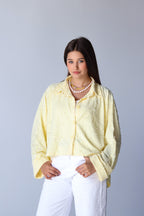 Fluffy Shirt in Butter Yellow