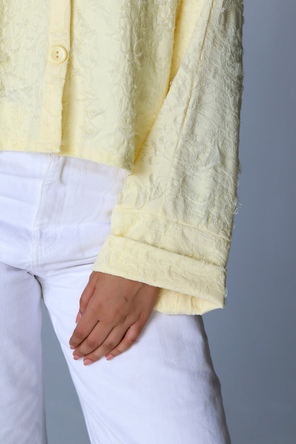 Fluffy Shirt in Butter Yellow