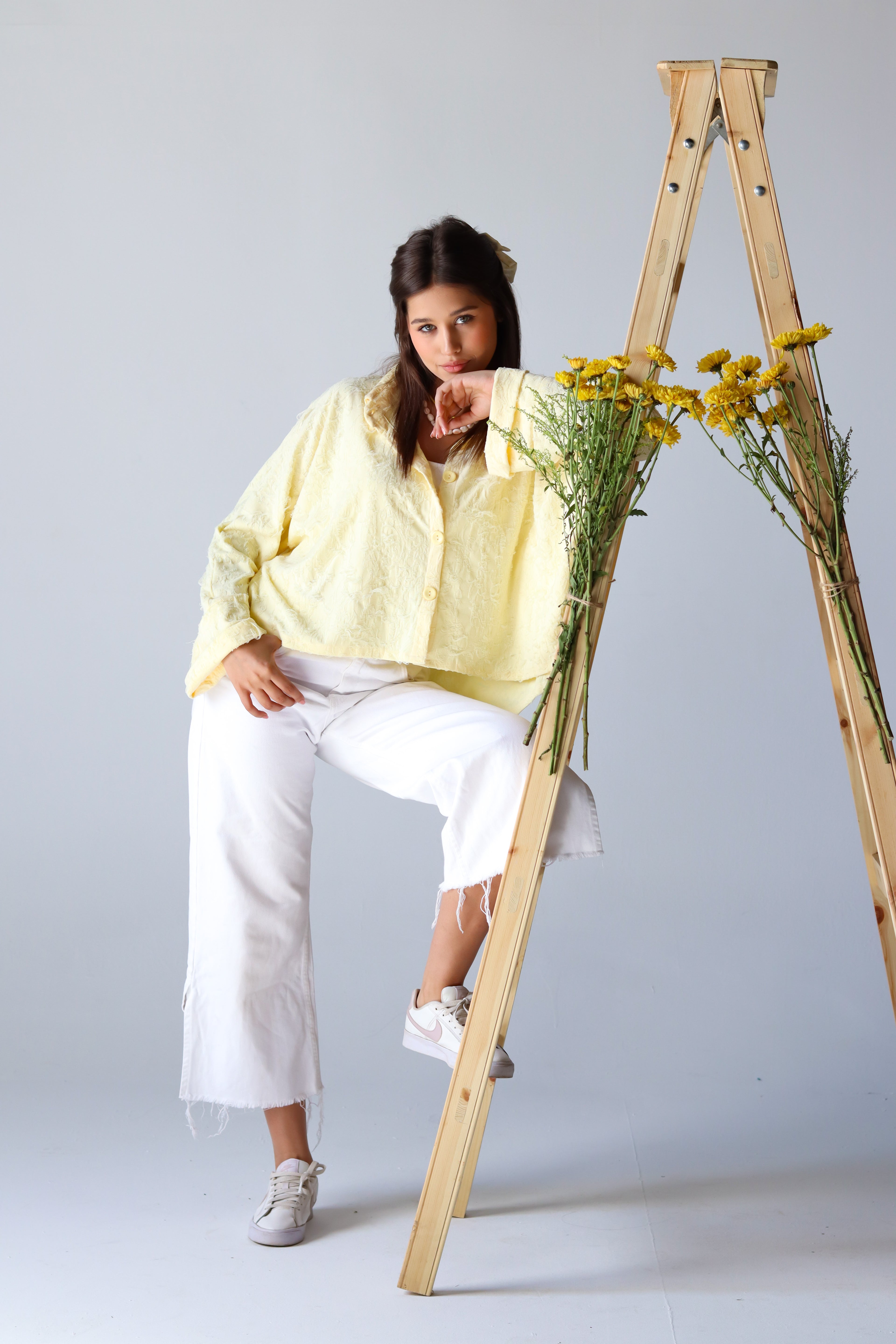 Fluffy Shirt in Butter Yellow