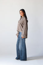 Fluffy Shirt in Olive Grey