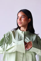 Fringe shirt in olive