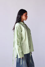 Fringe shirt in olive