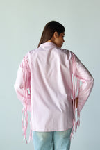 Fringe shirt in pink